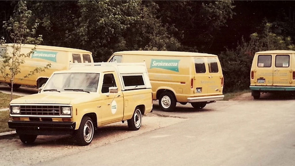 ServiceMaster vehicles Before
